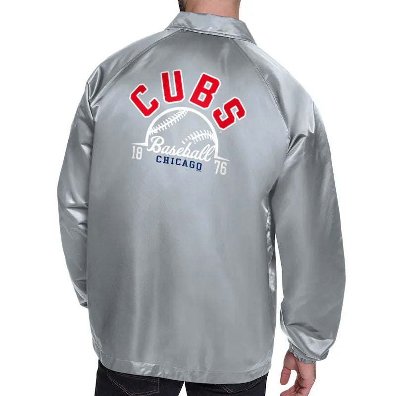 Chicago Cubs Retro Logo Coaches Jacket