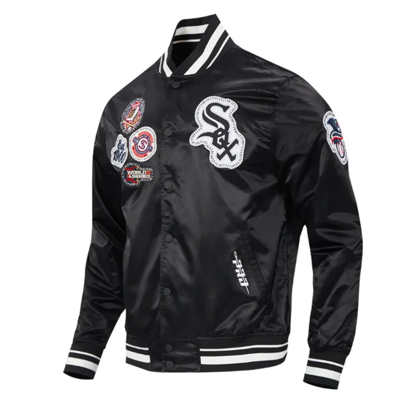 Chicago White Sox Diy Pick Stitch Classic Rib Satin Jacket