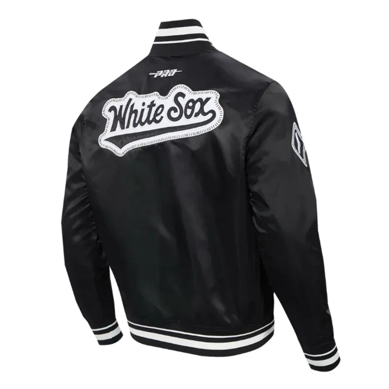 Chicago White Sox Diy Pick Stitch Classic Rib Satin Jacket