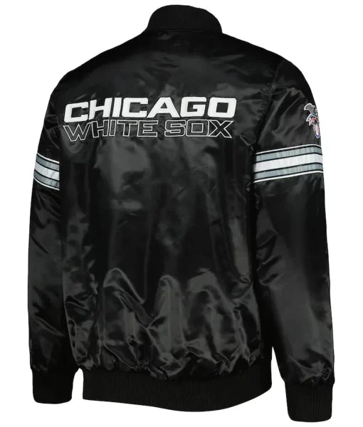 Chicago White Sox Pick & Roll Black Satin Jacket