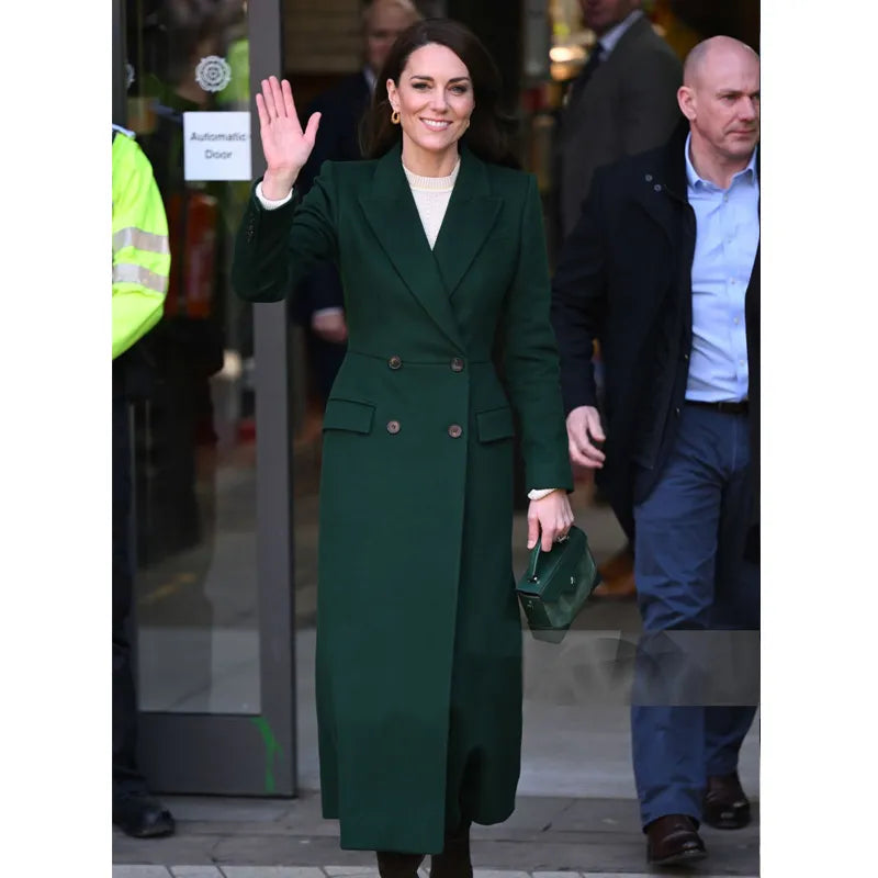 Kate Middleton Christmas Day Church Green Coat