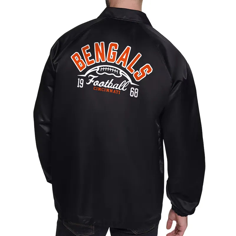 Cincinnati Bengals Retro Logo Coaches Jacket