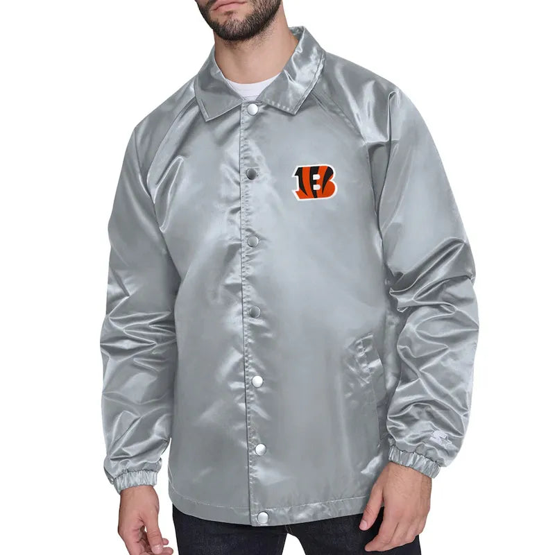 Cincinnati Bengals Retro Logo Coaches Jacket
