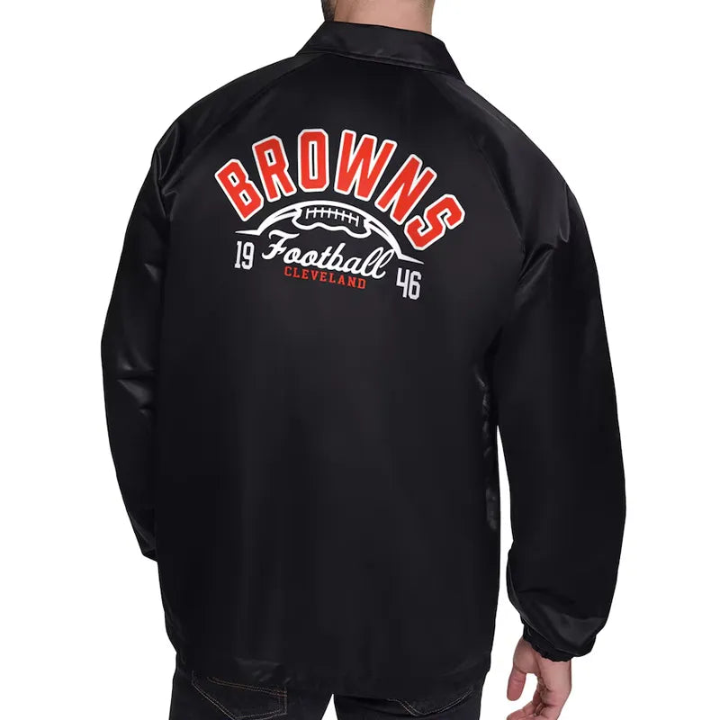 Cleveland Browns Retro Logo Coaches Jacket