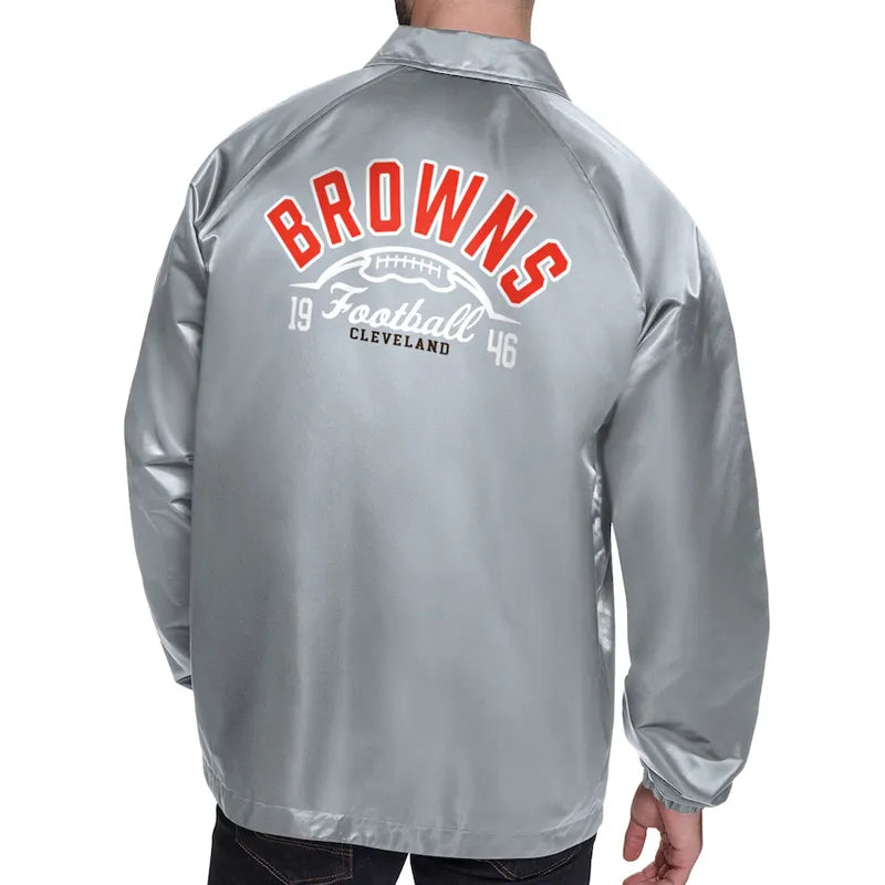 Cleveland Browns Retro Logo Coaches Jacket