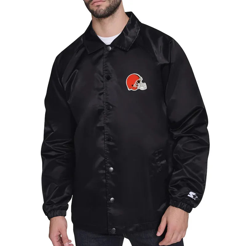 Cleveland Browns Retro Logo Coaches Jacket