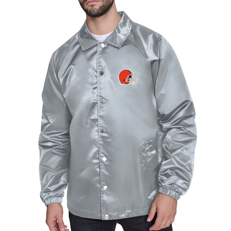 Cleveland Browns Retro Logo Coaches Jacket