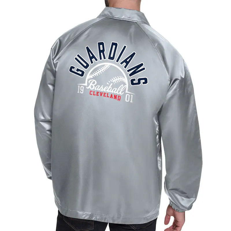 Cleveland Guardians Retro Logo Coaches Jacket
