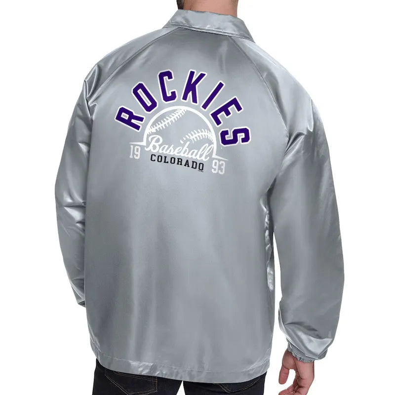 Colorado Rockies Retro Logo Coaches Jacket