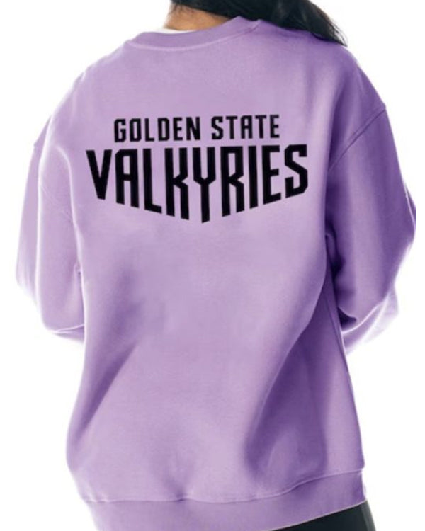 Violet Golden State Valkyries Dye Crew Sweatshirt