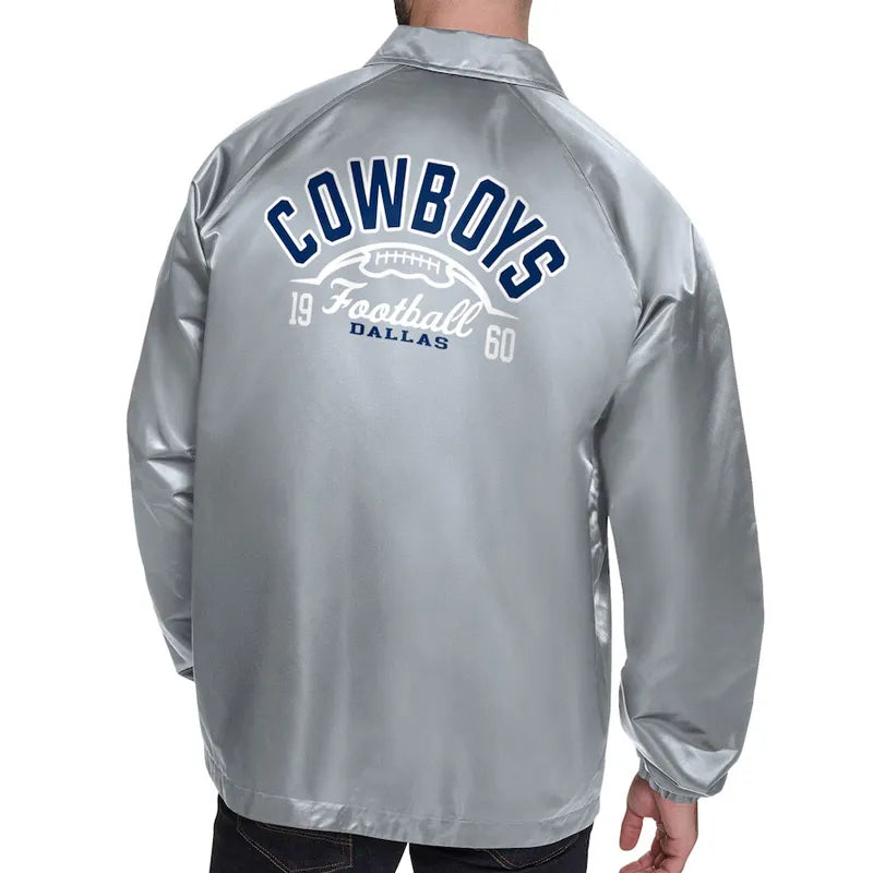 Dallas Cowboys Retro Logo Coaches Jacket