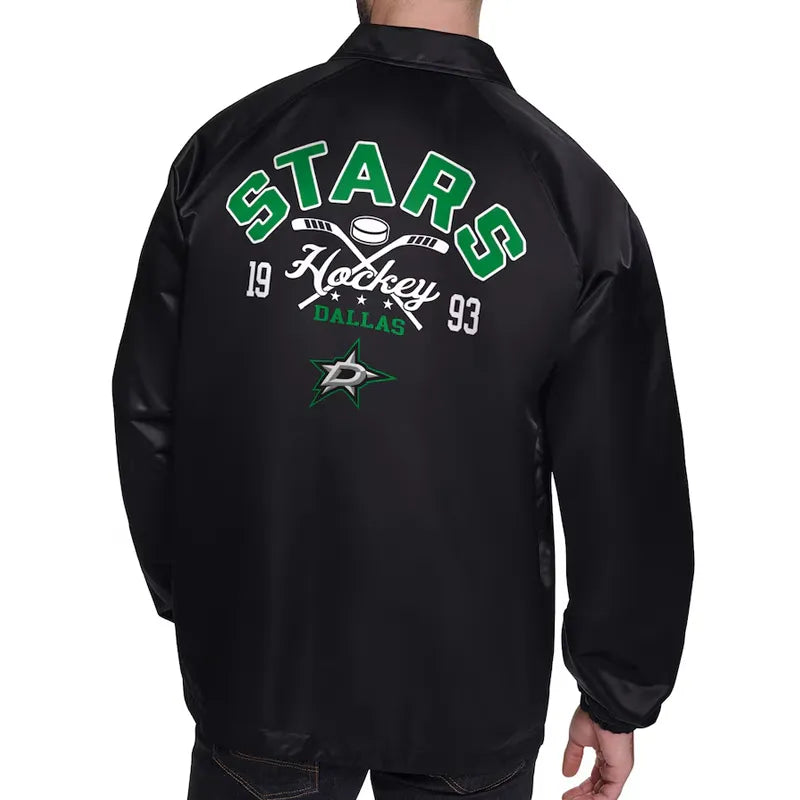 Dallas Stars Retro Logo Coaches Jacket