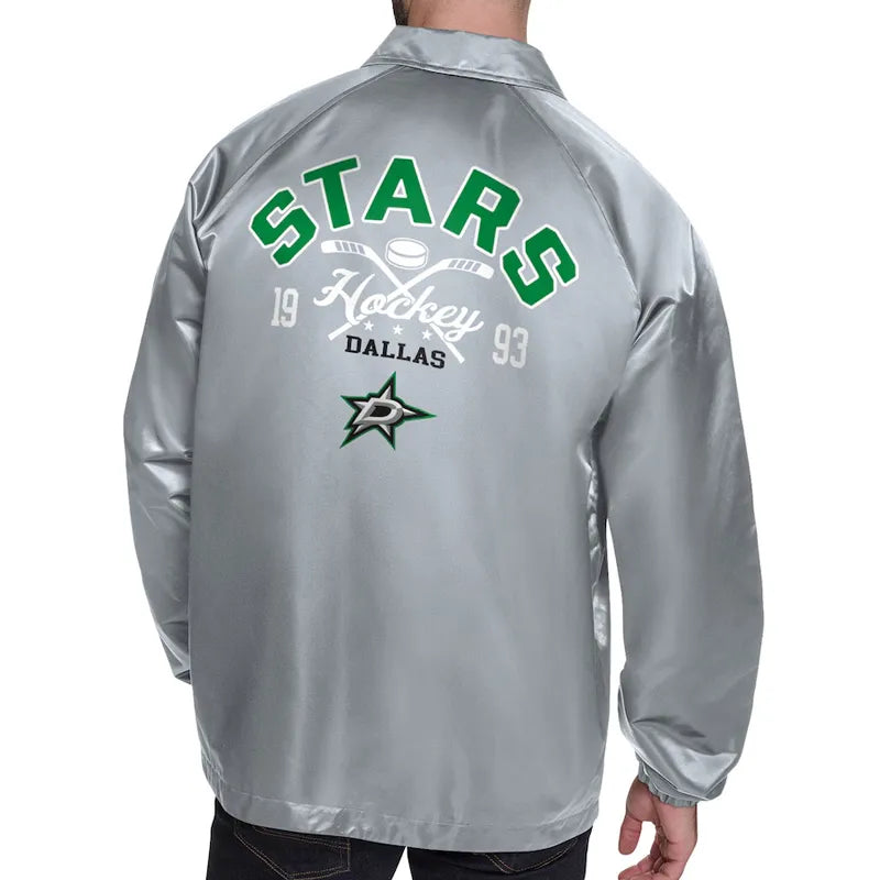 Dallas Stars Retro Logo Coaches Jacket