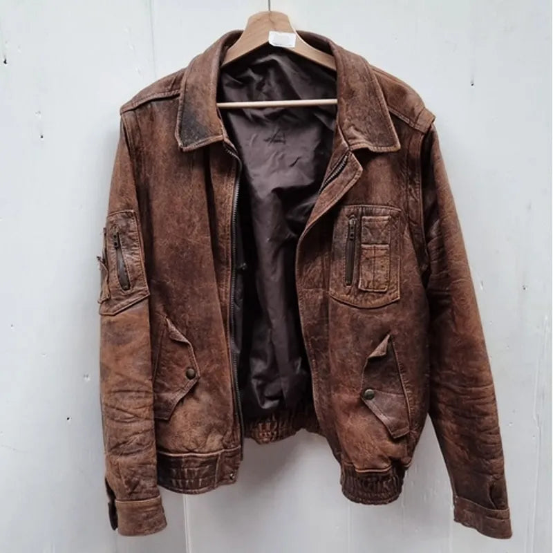 Christoph Waltz Old Guy Leather Jacket