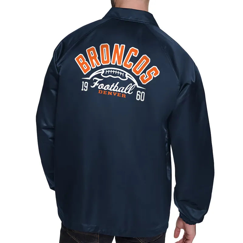 Denver Broncos Retro Logo Coaches Jacket