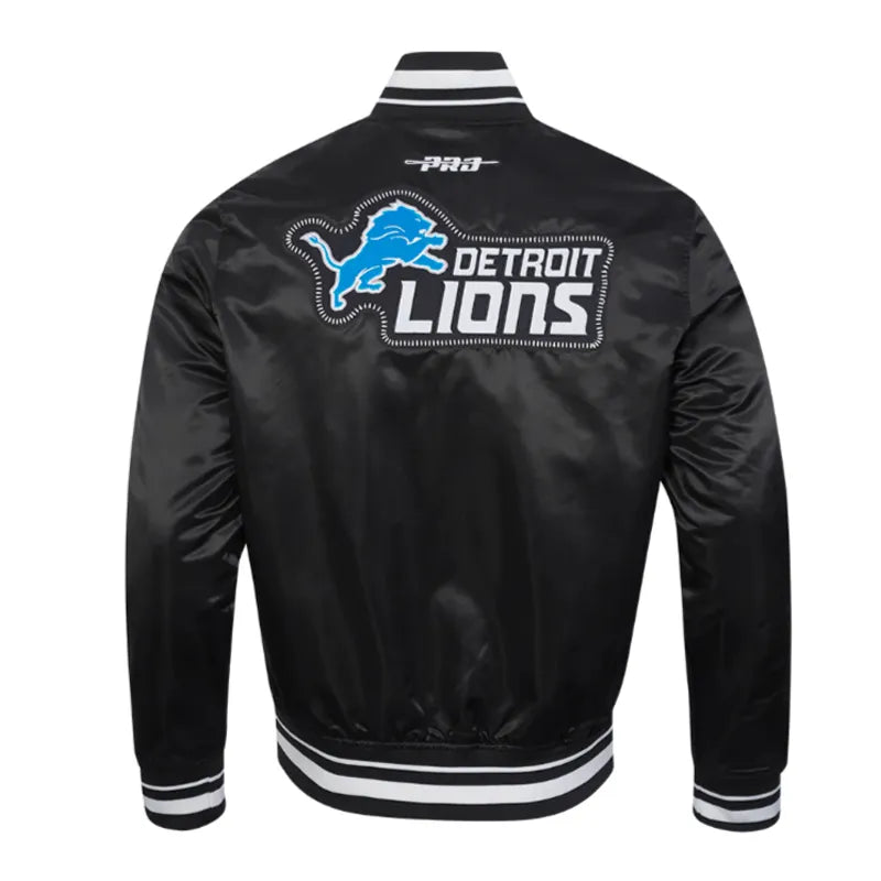 Detroit Lions Diy Pick Stitch Classic Rib Satin Jacket