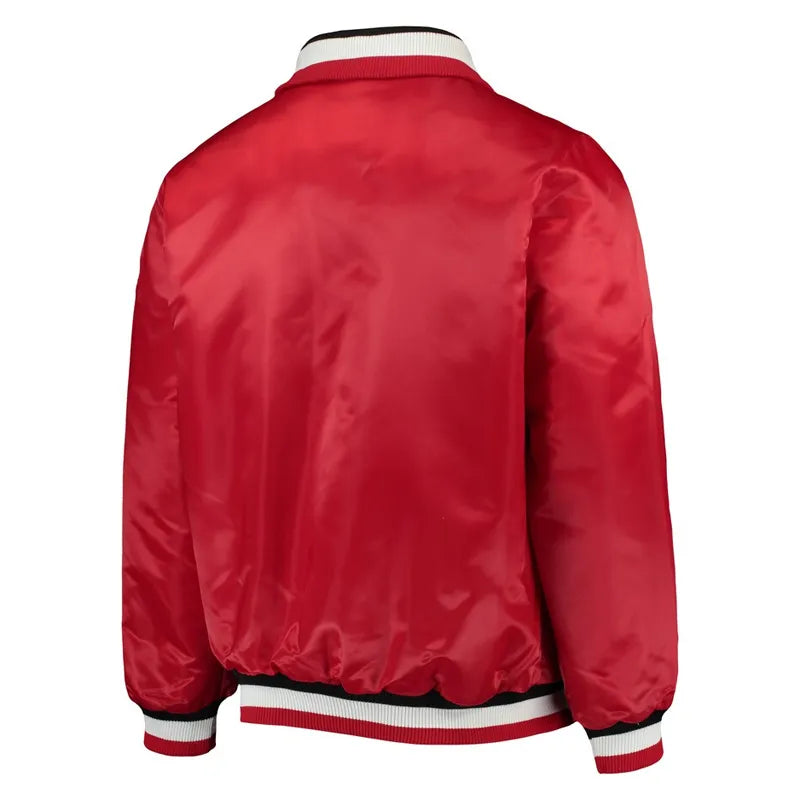 Detroit Red Wings Captain II Red Satin Jacket