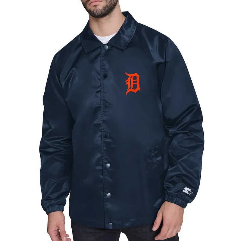 Detroit Tigers Retro Logo Coaches Jacket