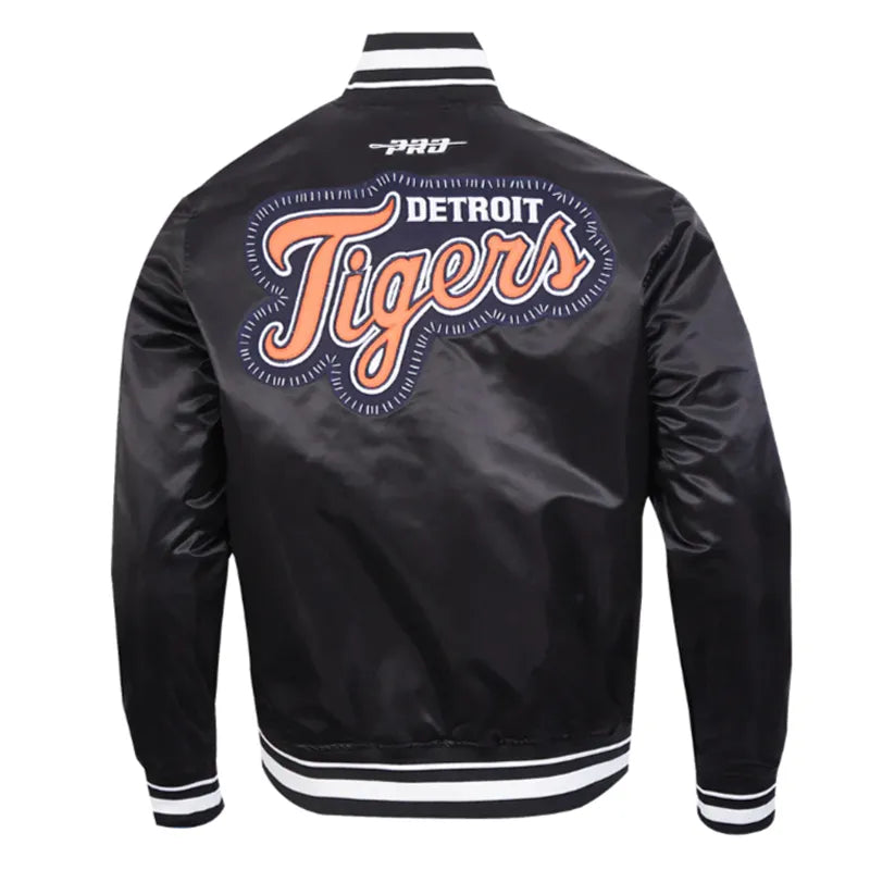 Detroit Tigers Diy Pick Stitch Classic Rib Satin Jacket