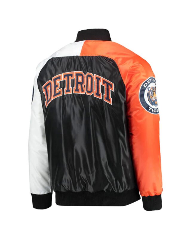 Detroit Tigers Tri-Color Navy Blue/Orange Jacket