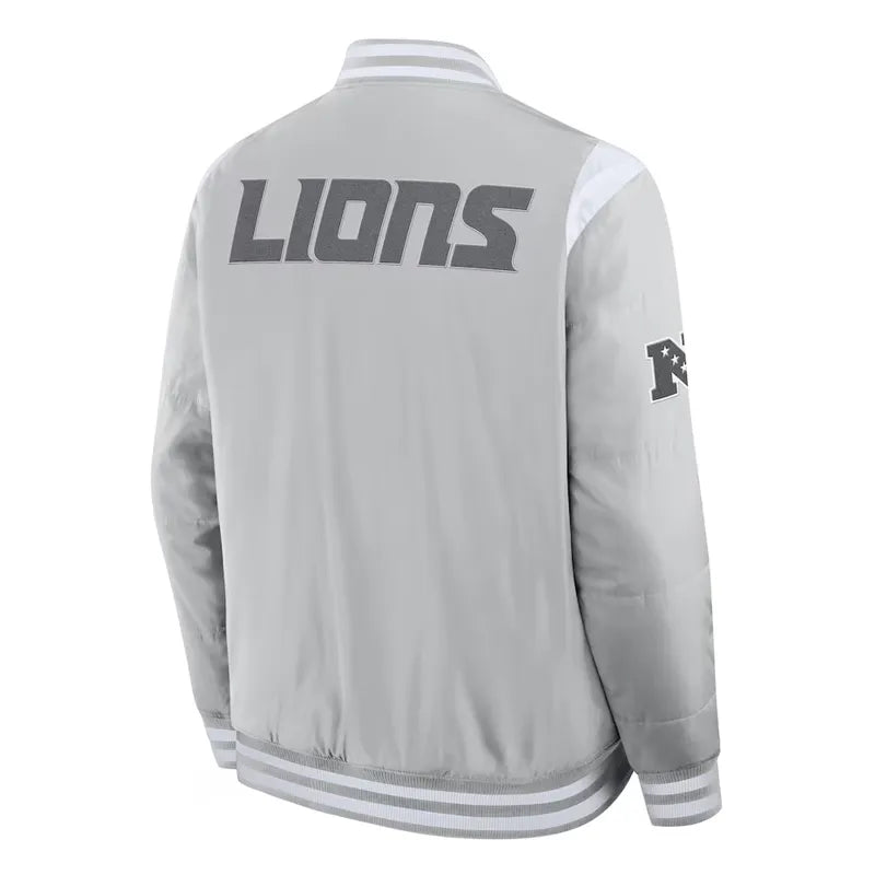 Elements Elite Detroit Lions Gray Jacket