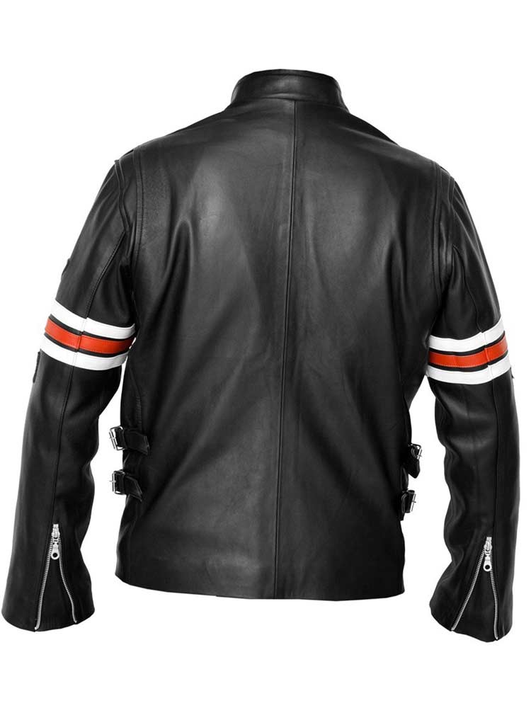 Gregory House Motorcycle Black Leather Jacket