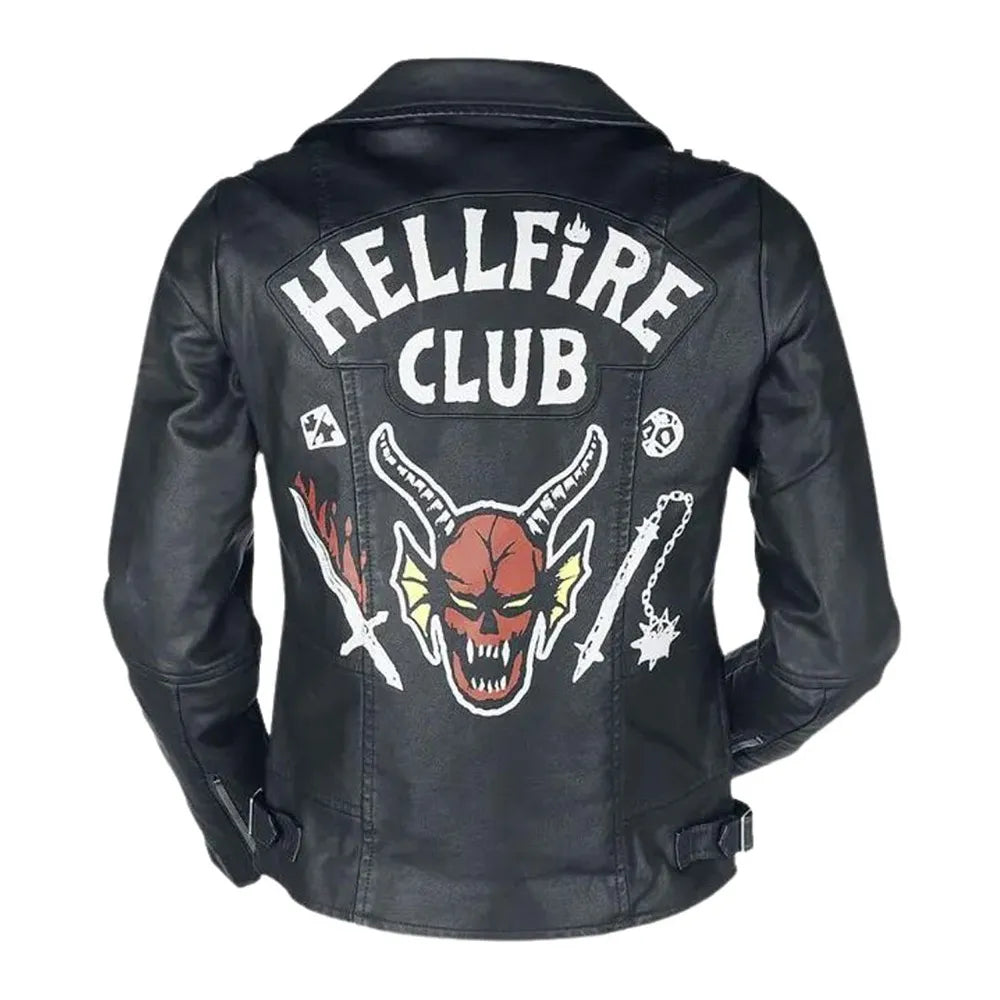 Hellfire Club Black Leather Jacket