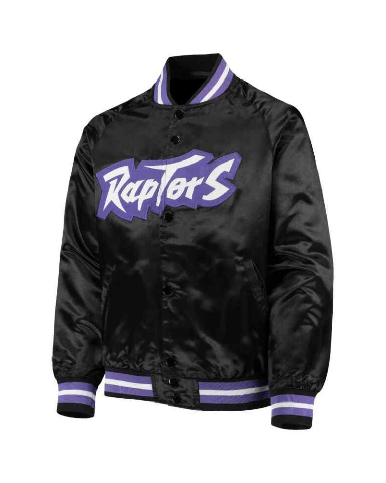 Jeff Hamilton Toronto Raptors Black Satin Jacket