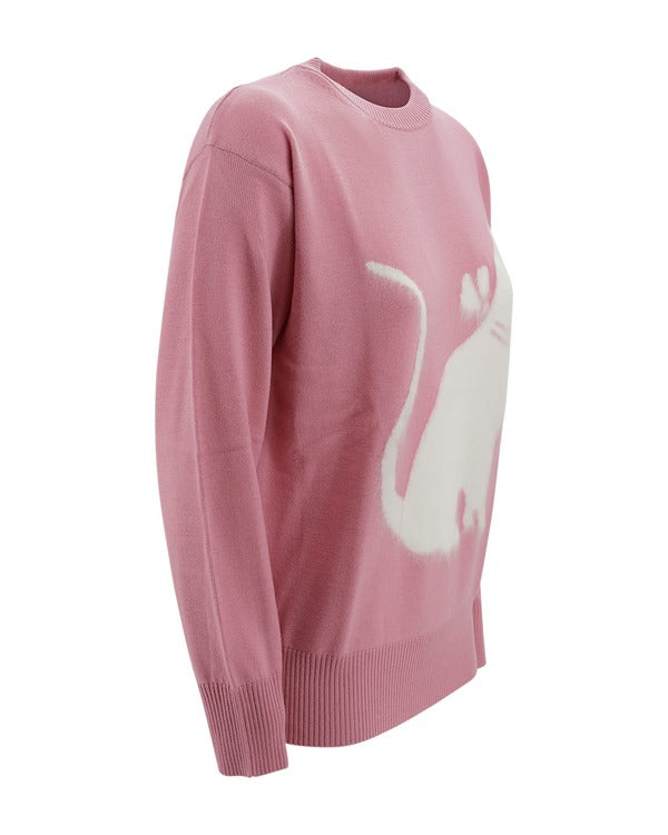 Access Hollywood 2025 Bryce Dallas Howard Pink Cat Sweater