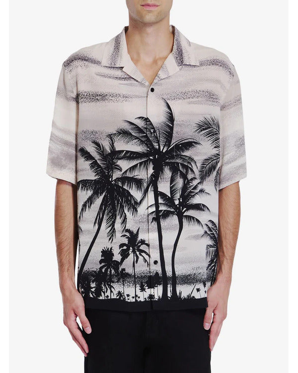 American Idol S23 Luke Bryan Palm Tree Print Shirt