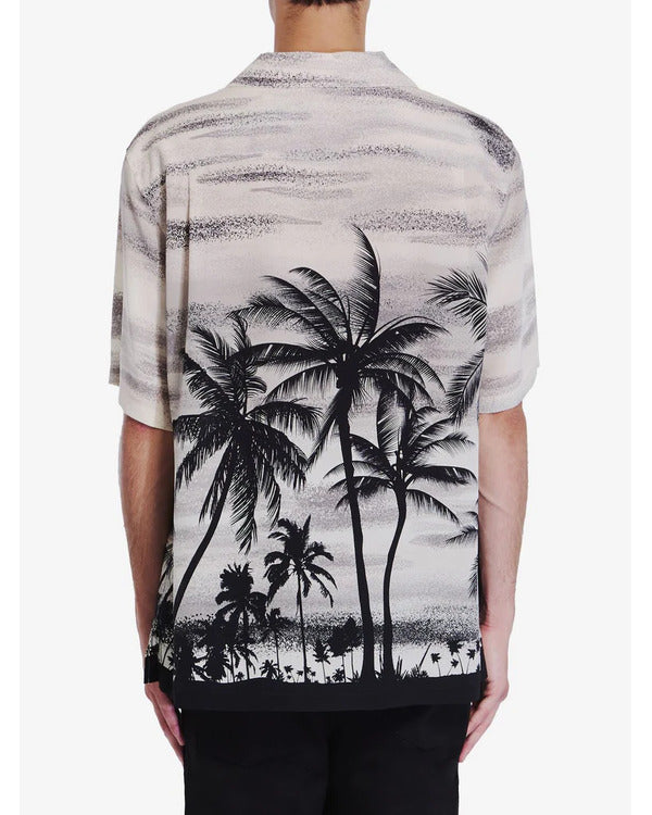 American Idol S23 Luke Bryan Palm Tree Print Shirt