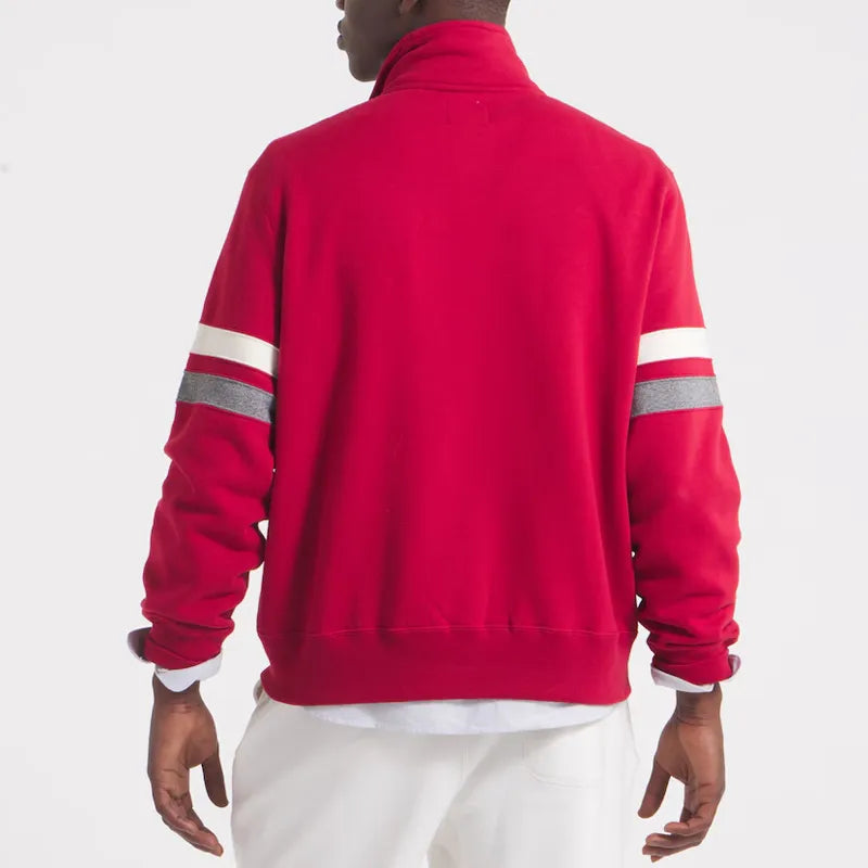 Kansas City Chiefs Red Striped Fleece Jacket