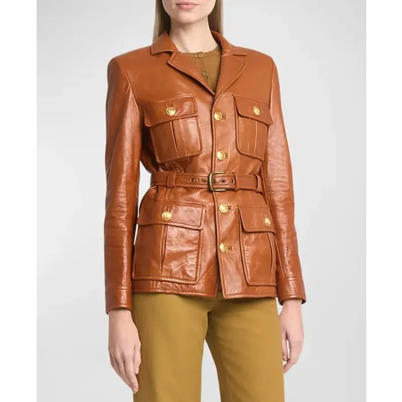 Black Bag Cate Blanchett Leather Jacket