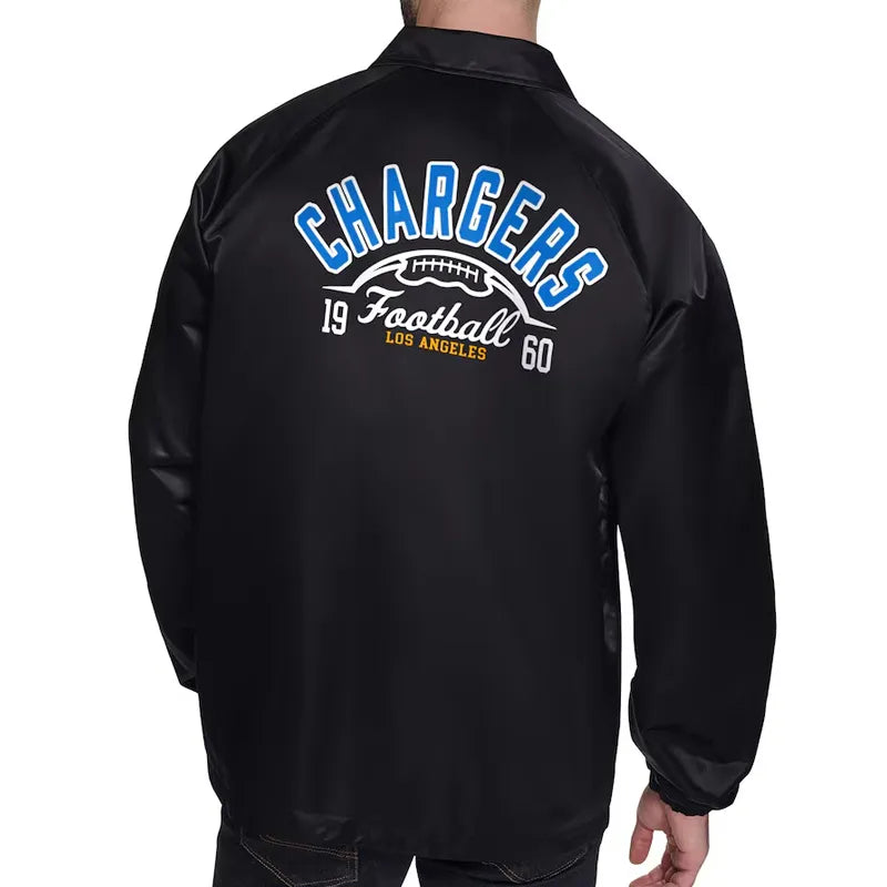 LA Chargers Retro Logo Coaches Jacket