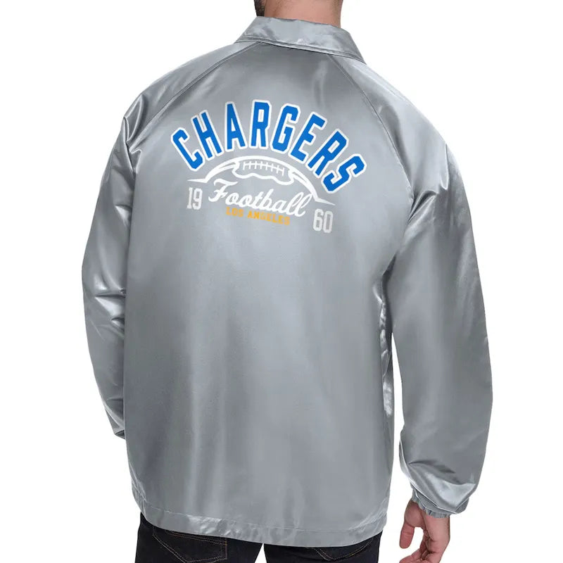 LA Chargers Retro Logo Coaches Jacket