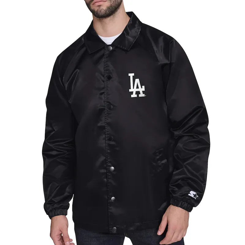 LA Dodgers Retro Logo Coaches Jacket