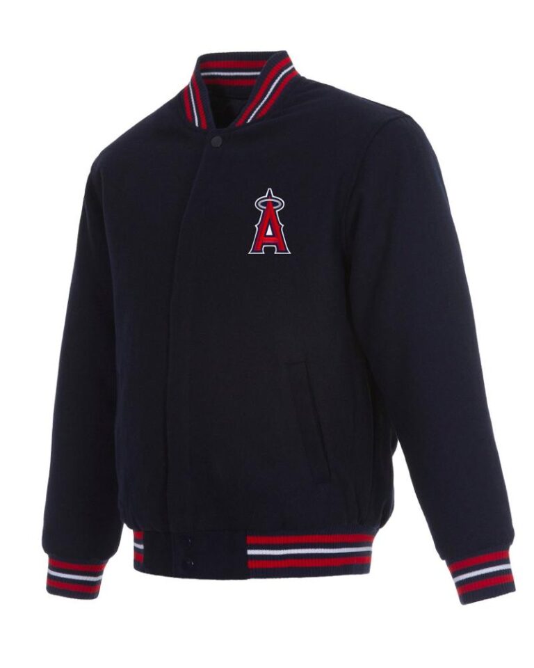 Los Angeles Angels Navy Blue Wool Jacket