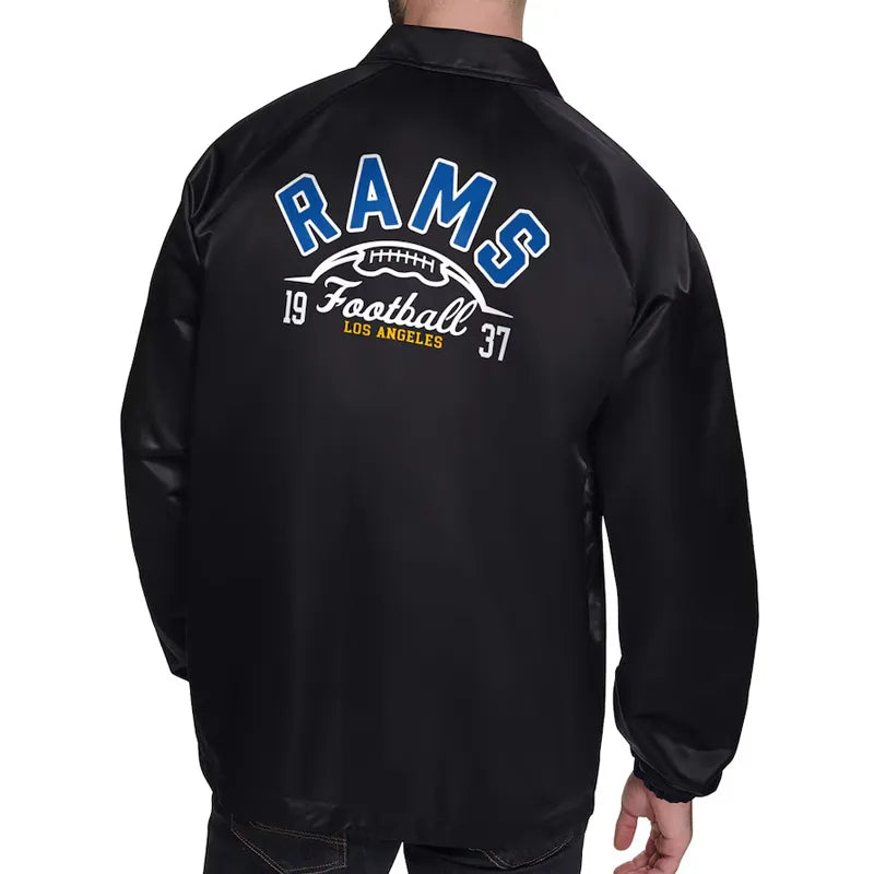 LA Rams Retro Logo Coaches Jacket