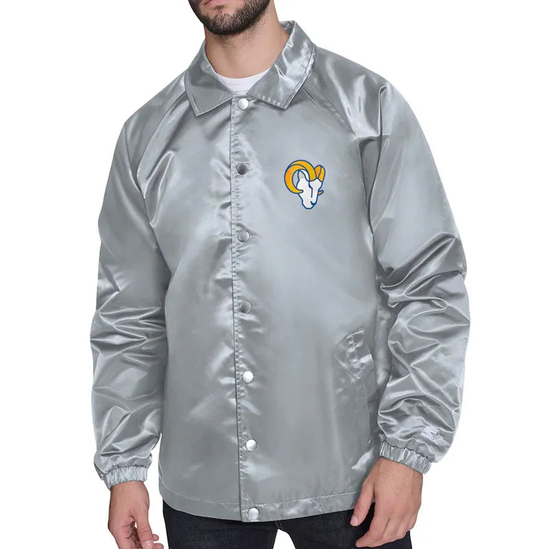 LA Rams Retro Logo Coaches Jacket