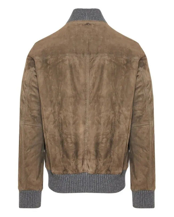The View 2025 Michael Gandolfini Brown Suede Jacket