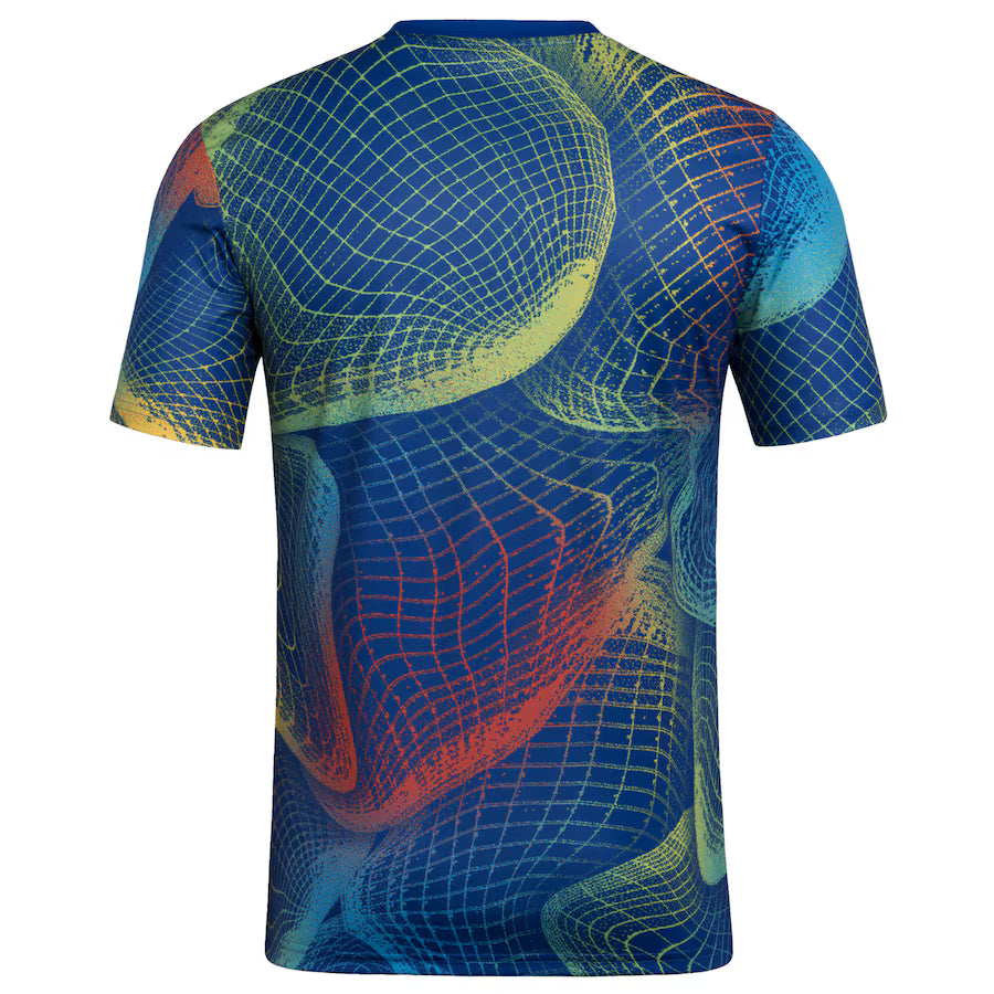 LA Galaxy adidas Blue 2025 United We Play AEROREADY Pre-Match Top