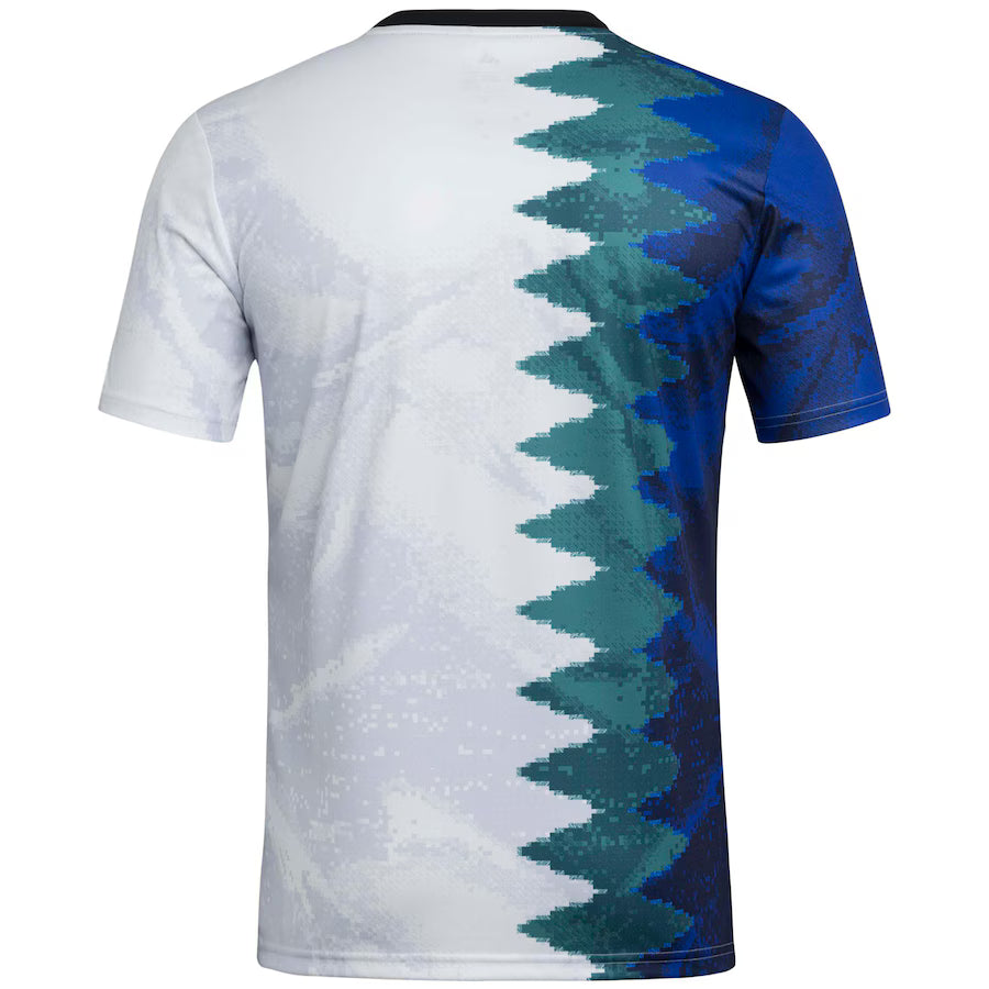 LA Galaxy adidas White 2025 Gaming AEROREADY Pre-Match Top