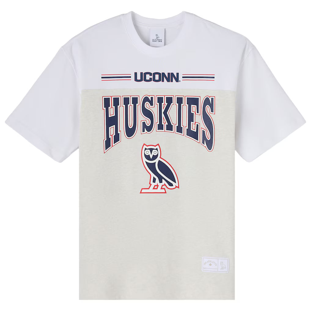 OVO x UConn Huskies Time To Shine Heavyweight Ash T-Shirt