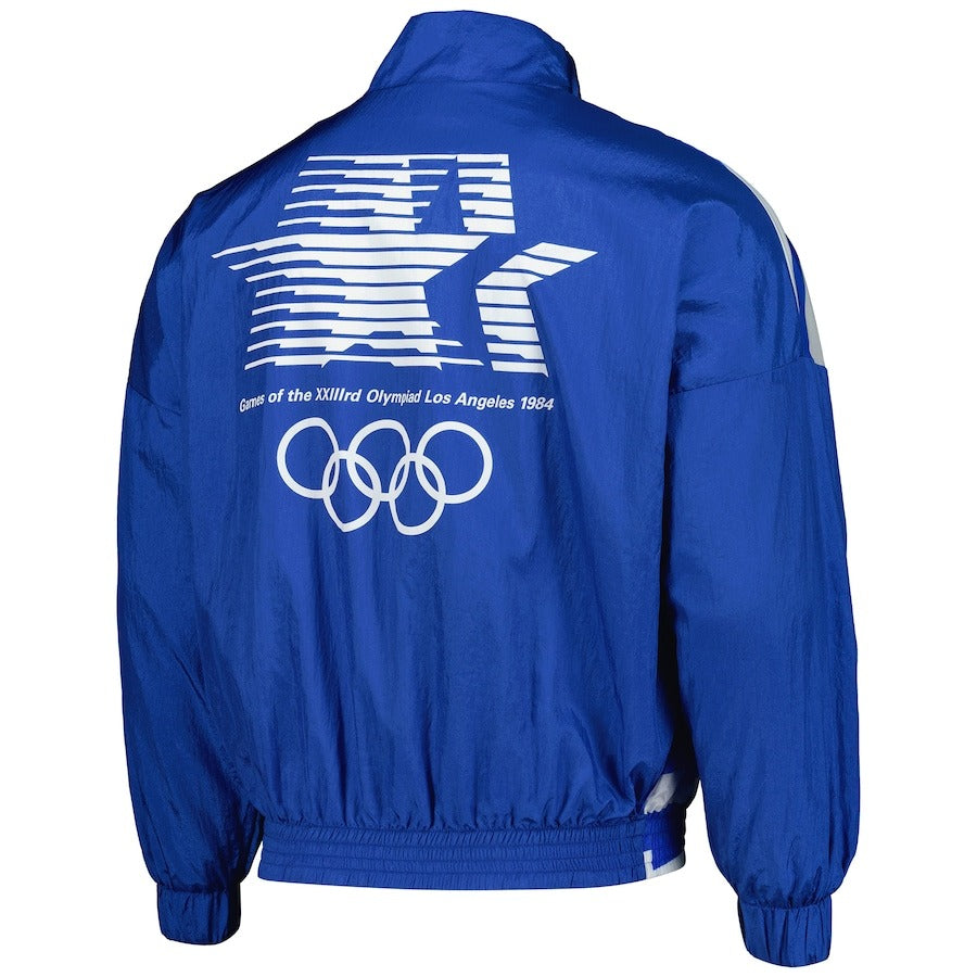 Blue 1984 Los Angeles Games Olympic Heritage Warmup Jacket