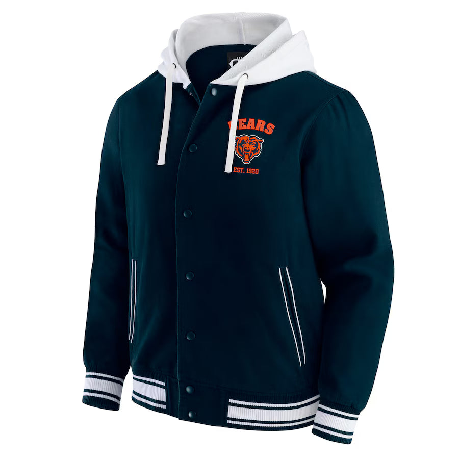 Darius Rucker Collection by Fanatics Navy Chicago Bears Hoodie Jacket