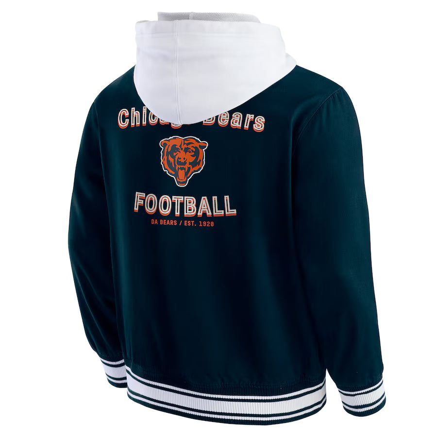 Darius Rucker Collection by Fanatics Navy Chicago Bears Hoodie Jacket