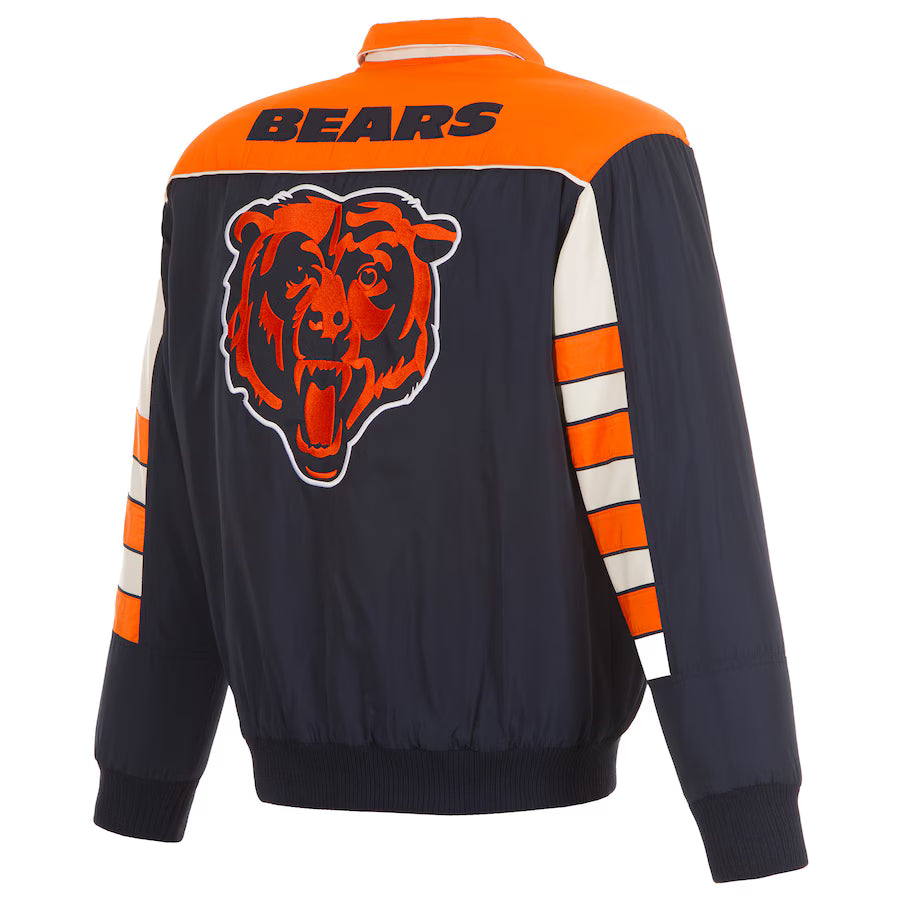 JH Design Navy Chicago Bears Classic Reversible Jacket