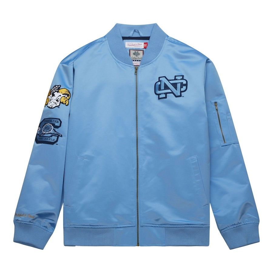 Mitchell & Ness lbl North Carolina Tar Heels Satin Jacket