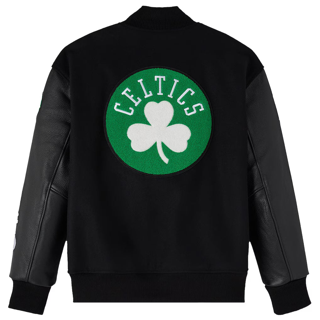 Boston Celtics OVO x NBA Black Varsity Jacket