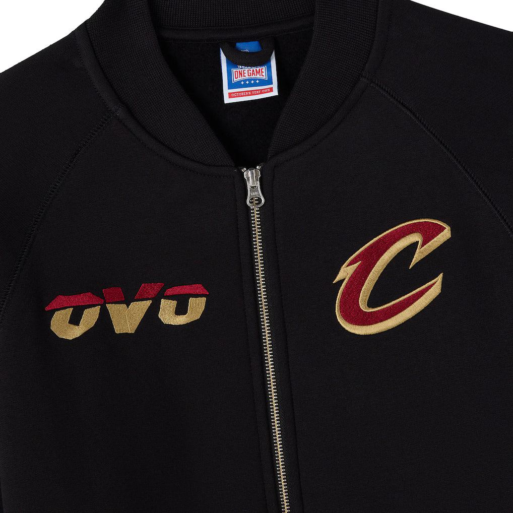 Cleveland Cavaliers OVO x NBA Heavyweight Fleece Black Jacket